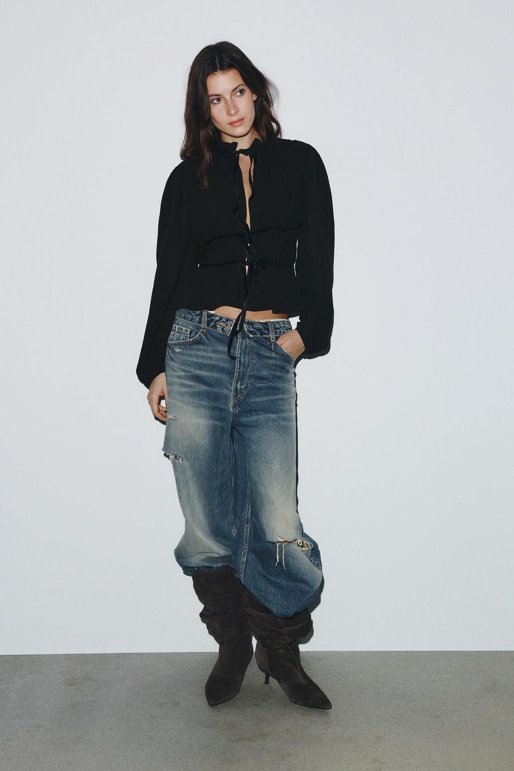 BLUSA GEORGETTE LAZOS VELVET