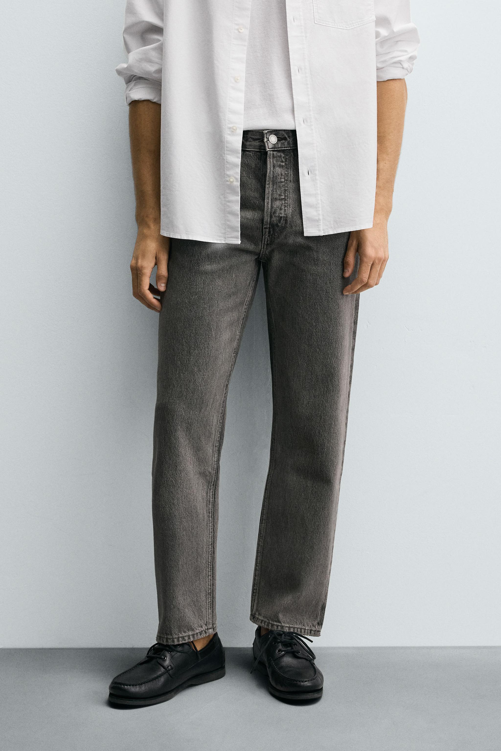 REGULAR FIT JEANS — Grey