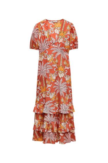 ZW COLLECTION PRINTED MIDI DRESS