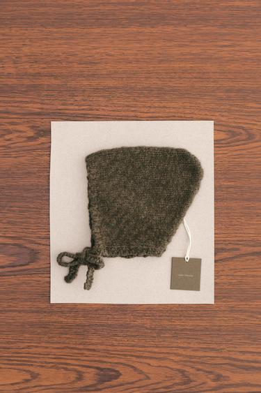 Zara ZARA TIMELESS - WOOL BONNET - Dark khaki