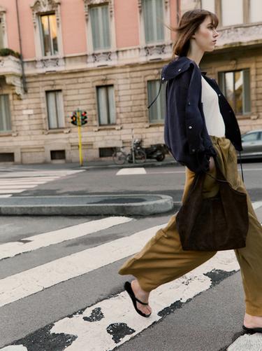 Zara Flowing pareo trousers - Beige