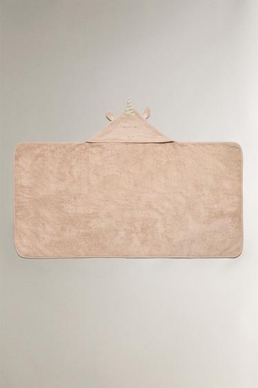 HOODED BABY TOWEL - Pink by Zara - Image 2