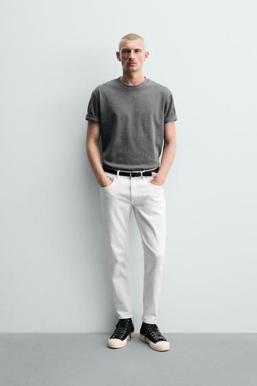 TEXANS SKINNY FIT - Blanc de Zara