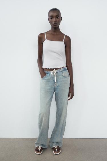 САНДАЛИИ С БУСИНАМИ — Белый от Zara — изображение 0