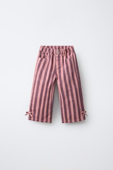 Zara TRIIBULISED CULOTTE-TEKSAD LIPSUDGA - Tumeroosa - Pilt 0