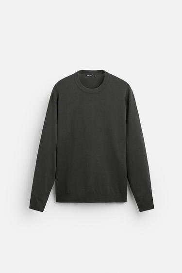 BASIC VISCOSE BLEND SWEATER - Anthracite grey by Zara