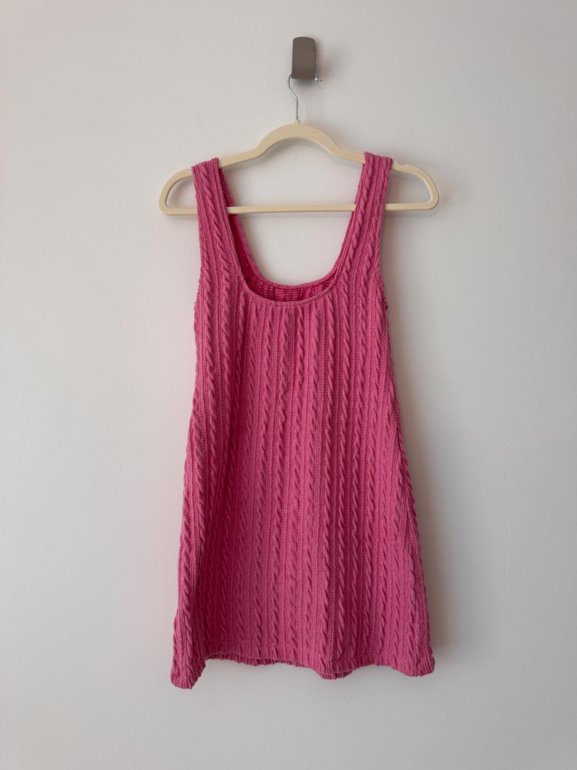 FLORAL CABLE KNIT DRESS - Image 3