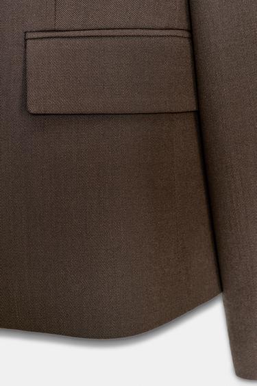 WOOL BLAZER ZW COLLECTION - Mink by Zara - Image 7