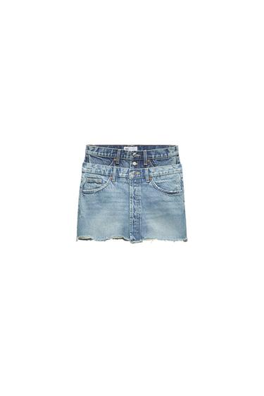 TRF DENIM MINI SKIRT