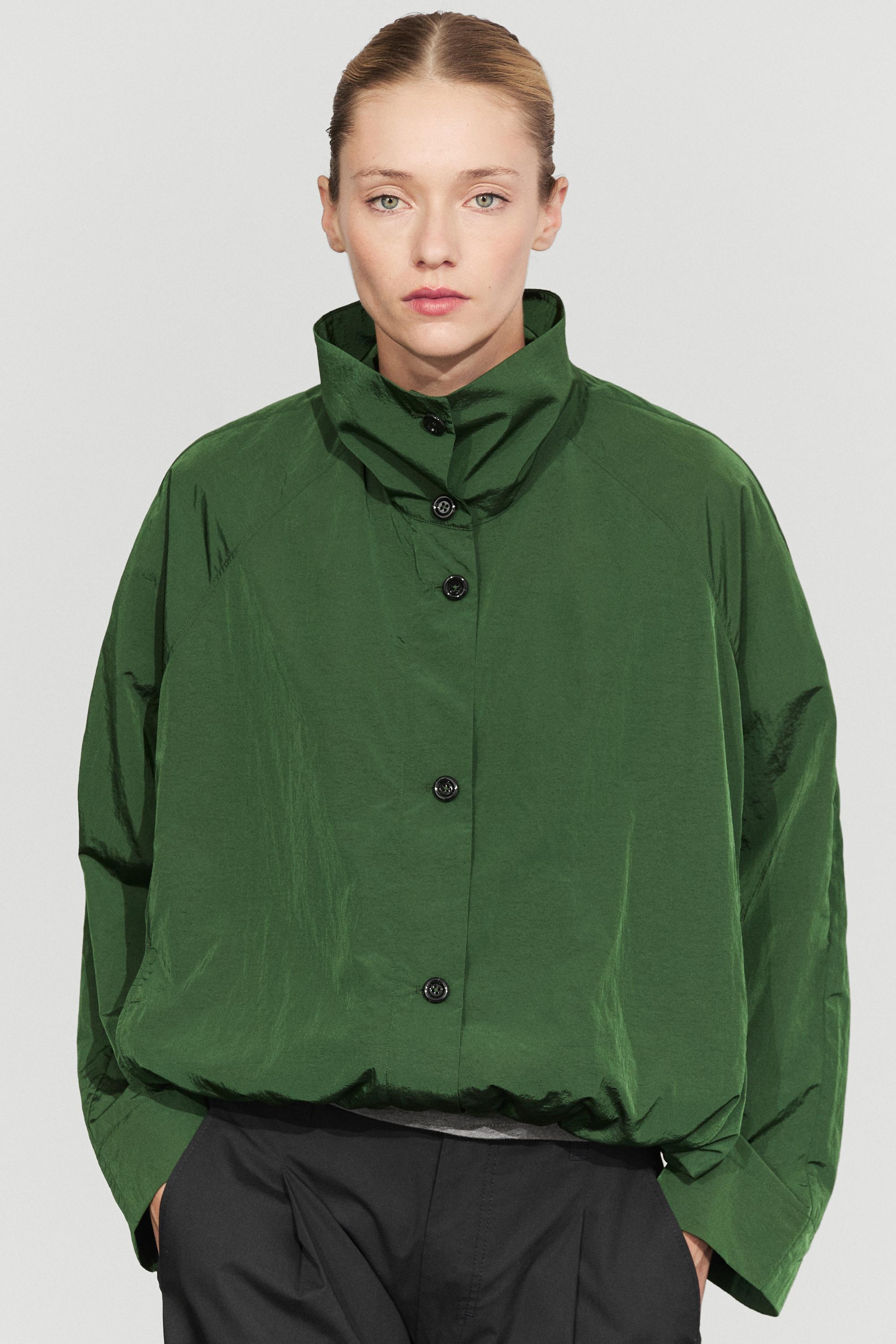 Technical bomber jacket — Mid-green