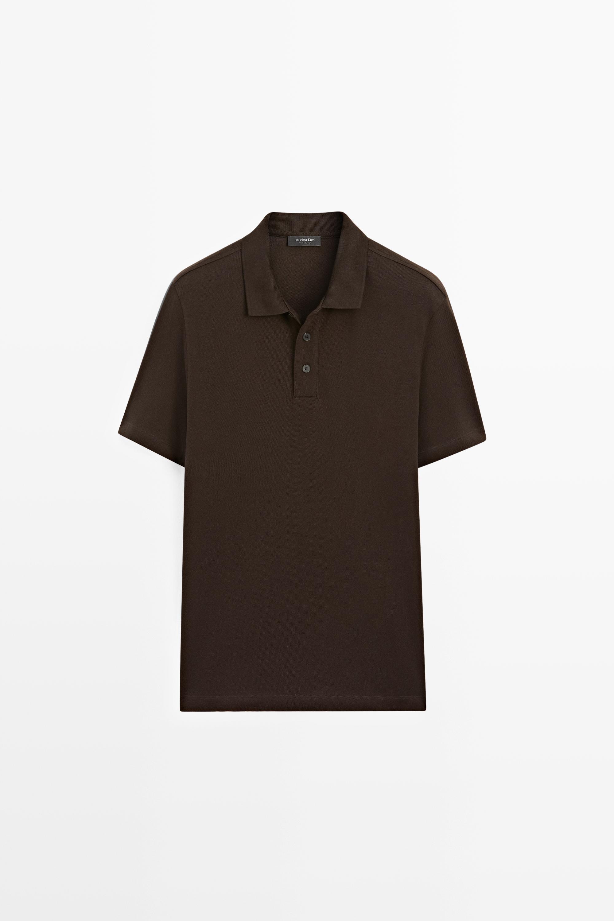Piqué 100% cotton polo shirt