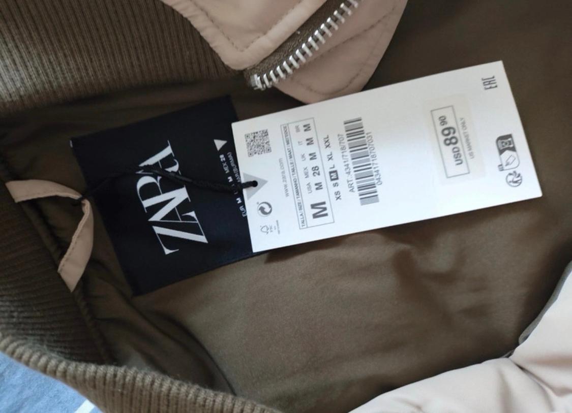 OVERSIZE NYLON BOMBER JACKET - Image 3