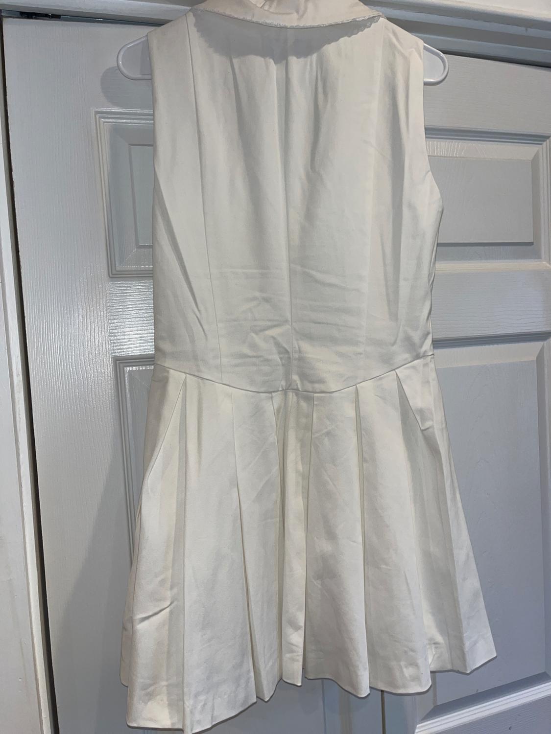 WHITE PLEATED DRESS - Image 2
