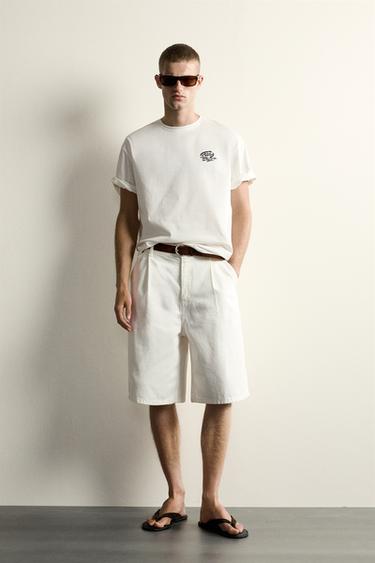 RELAXED FIT CERAMIC PRINT T-SHIRT - White by Zara - Image 0