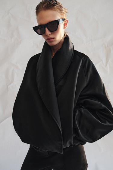 ZW COLLECTION QUILTED BOMBER JACKET - Black by Zara - Image 5