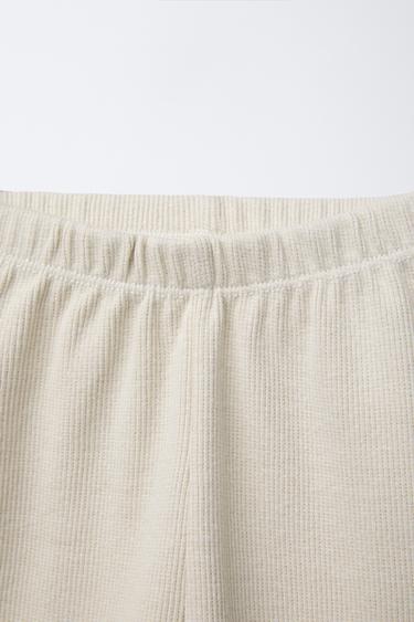 RIBBED CYCLING LEGGINGS WITH LABEL - Ice by Zara - Image 2