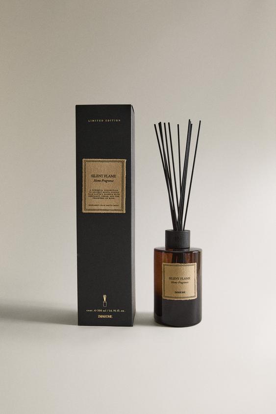 (500 ML) DIFUSOR DE AMBIENTE COM VARETAS SILENT FLAME - Vigoré-escuro da Zara - Imagem 0