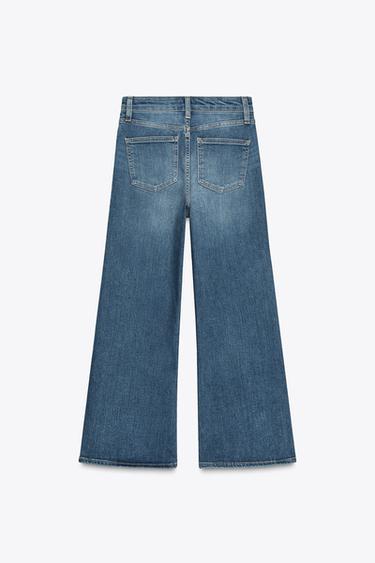 JEAN ZW COLLECTION JAMBES LARGES TAILLE HAUTE - Bleu de Zara - Image 8