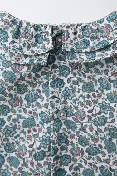 PAISLEY FLORAL BODYSUIT - Bluish by Zara - Image 3