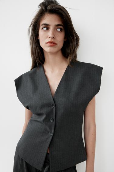CHALECO RAYA DIPLOMÁTICA - Plomo de Zara
