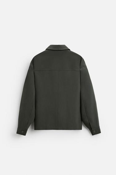 SURCHEMISE BOXY FIT - Vert de Zara - Image 8