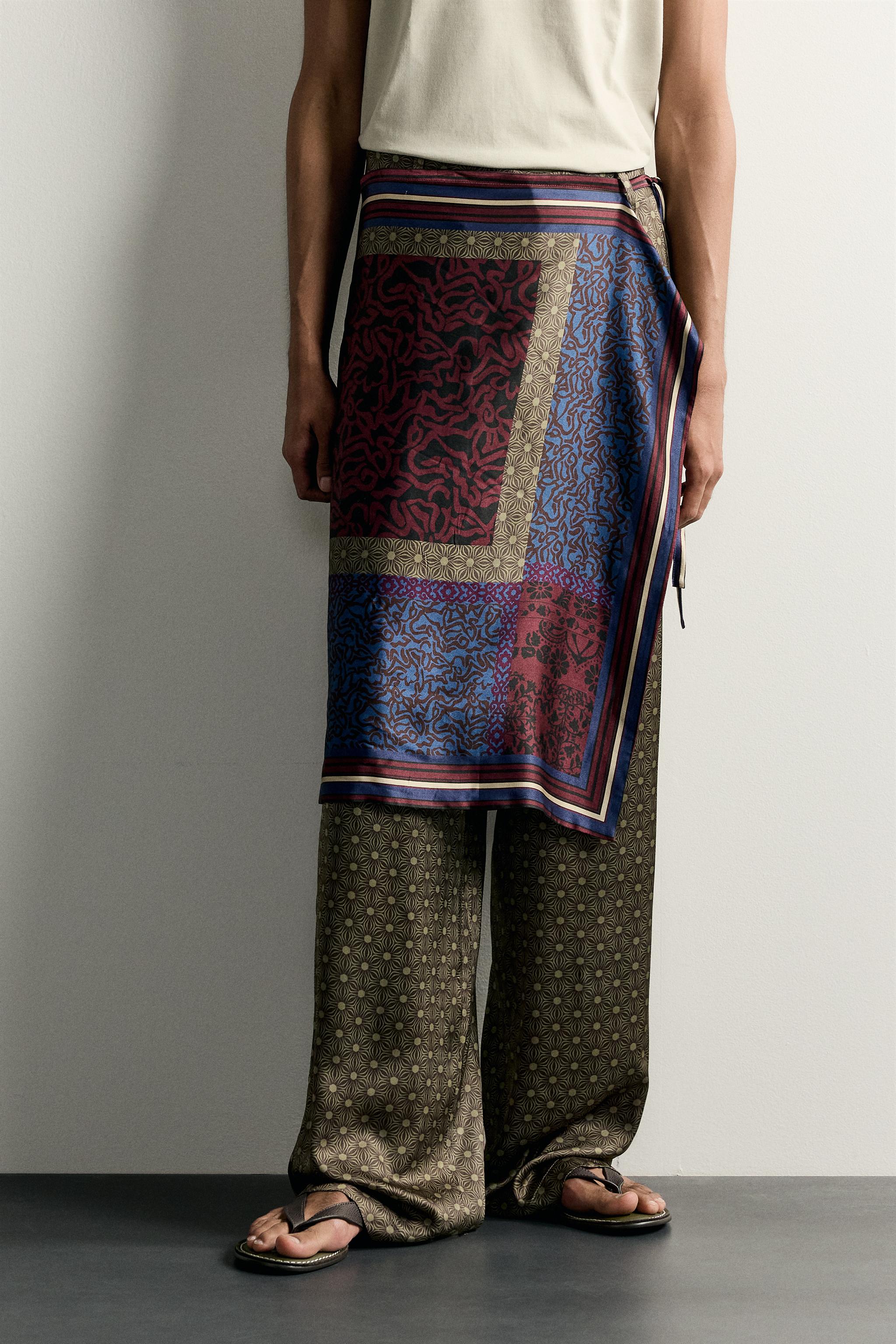 LIMITED EDITION MIXED PRINT SARONG PANTS
