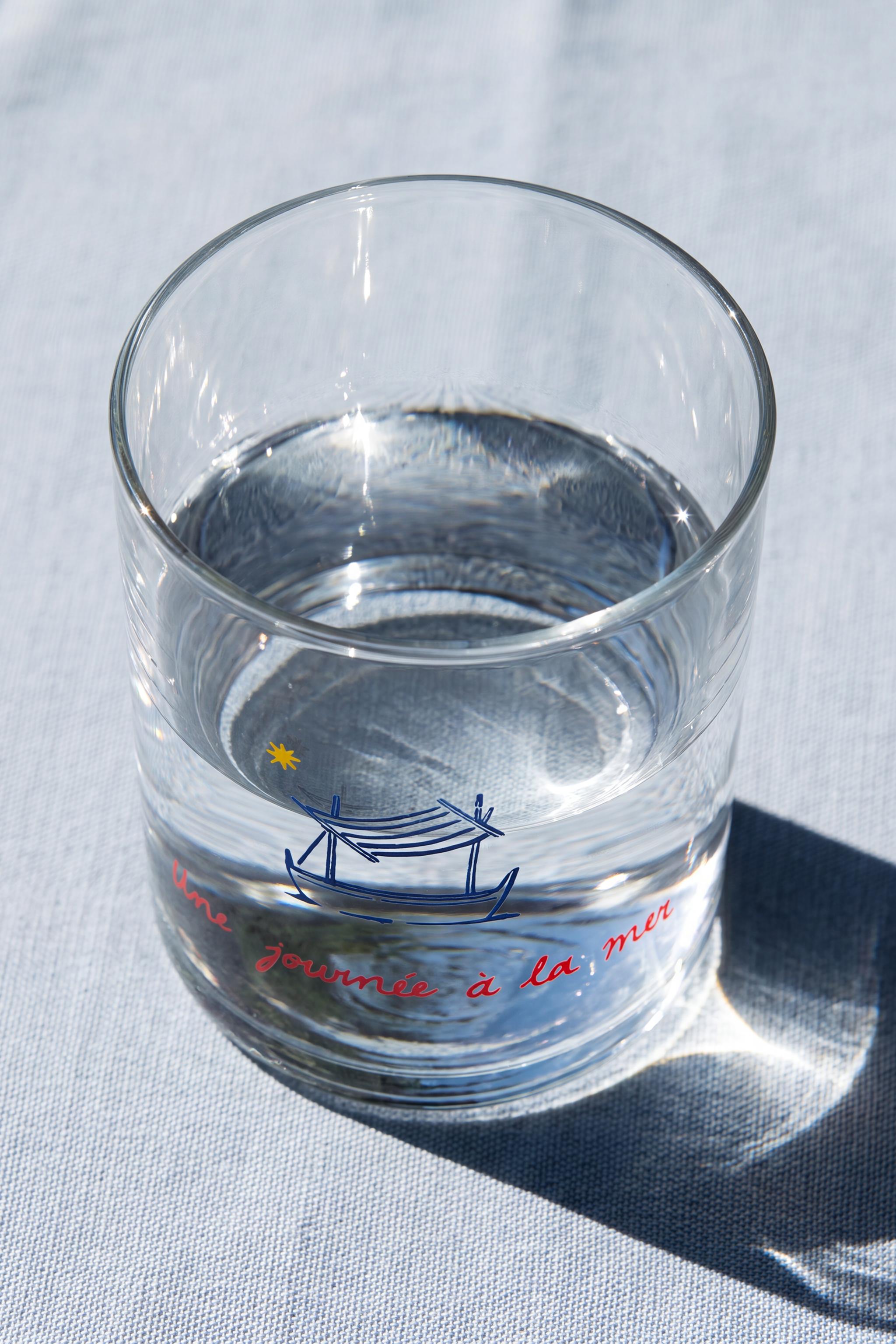 SUMMER GLASS TUMBLER | DIEGO NINE — Blue