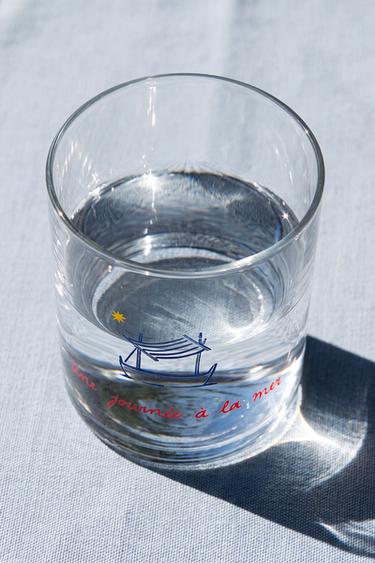 SUMMER GLASS TUMBLER | DIEGO NINE - أزرق الخاص بـ Zara