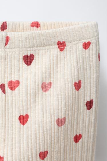 LEGGING CŒURS - Écru de Zara - Image 2