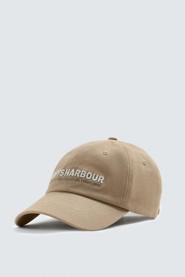 Zara EMBROIDERED TEXT CAP - Beige