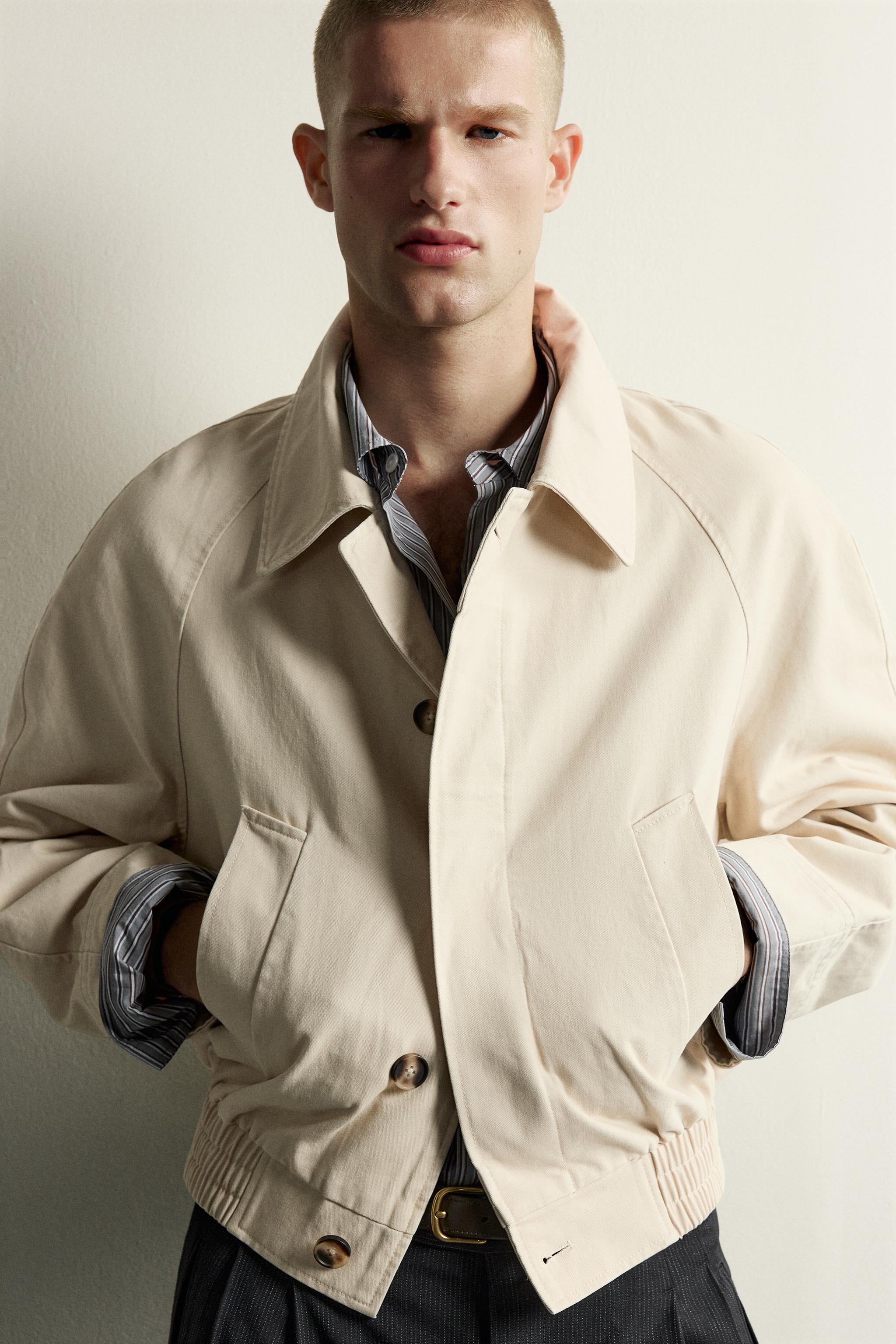 CROPPED COTTON OVERSHIRT