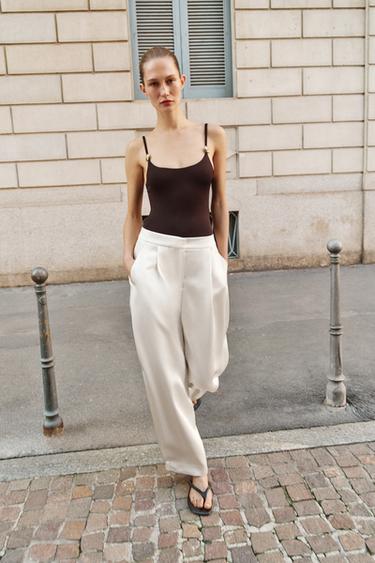 BODY FORNITURA POLIAMIDA - Marrón oscuro de Zara