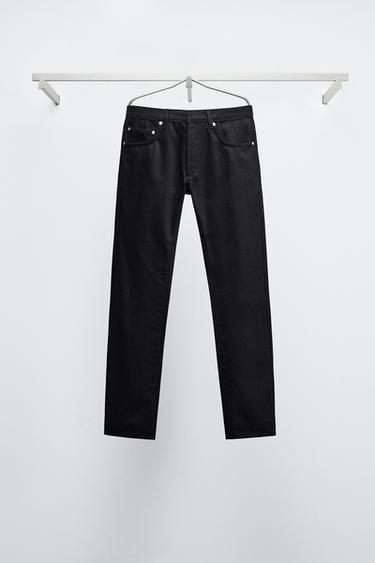 DOPASOWANE SPODNIE JEANSOWE BOBBY GILLESPIE X ZARA - Czarny Zara