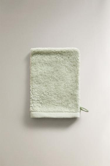 WASCHLAPPEN AUS BAUMWOLLFROTTEE - Mintgrün von Zara