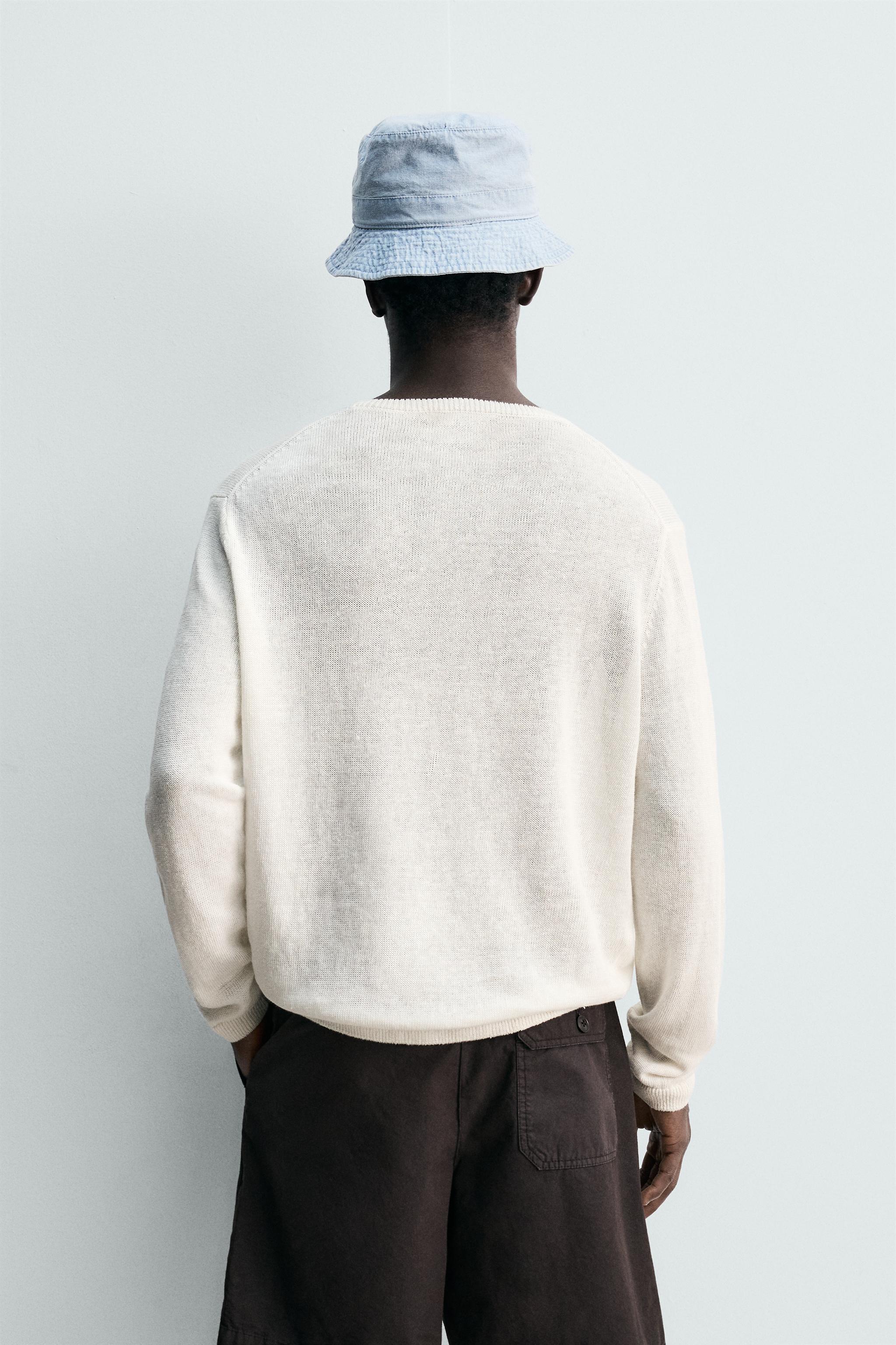 REGULAR FIT 100% LINEN JUMPER