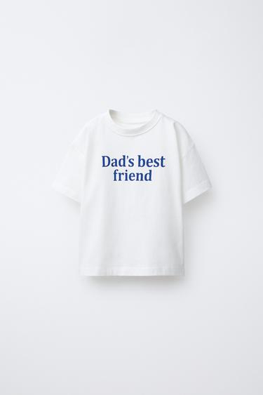 T-SHIRT MIT TEXTDRUCK - Weiß von Zara