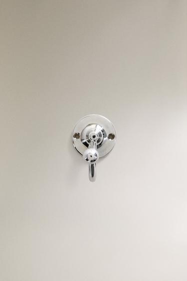 SHINY SILVER WALL HOOK - Silver by Zara