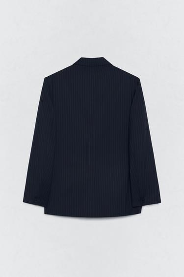 SOSHIOTSUKI X ZARA PINSTRIPE SUIT BLAZER - Navy blue by Zara - Image 3