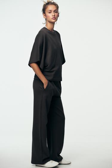 RUSTIC SHORT SLEEVE SWEATSHIRT - Charcoal by Zara - Image 4