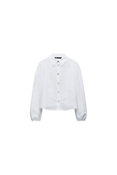 SHIRT WITH CUTWORK EMBROIDERY