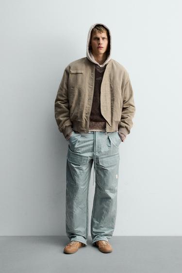 SR_A TECHNICAL CARGO TROUSERS - Aquamarine by Zara