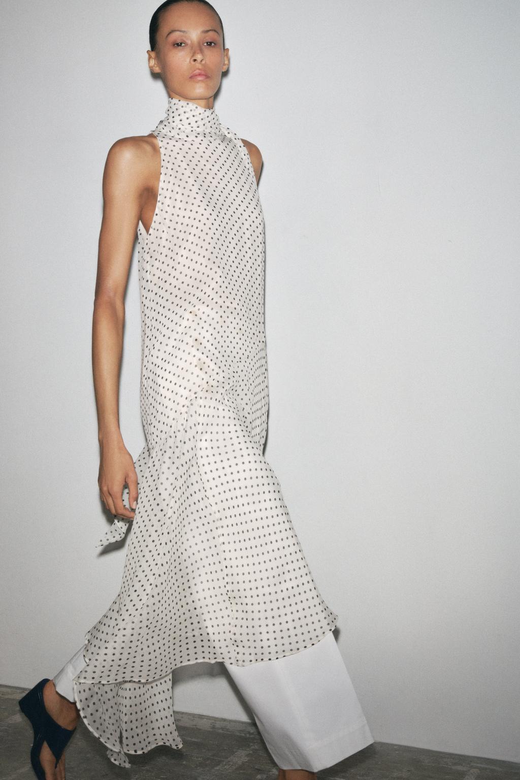 Thumbnail image for ZW COLLECTION POLKA DOT HALTER DRESS