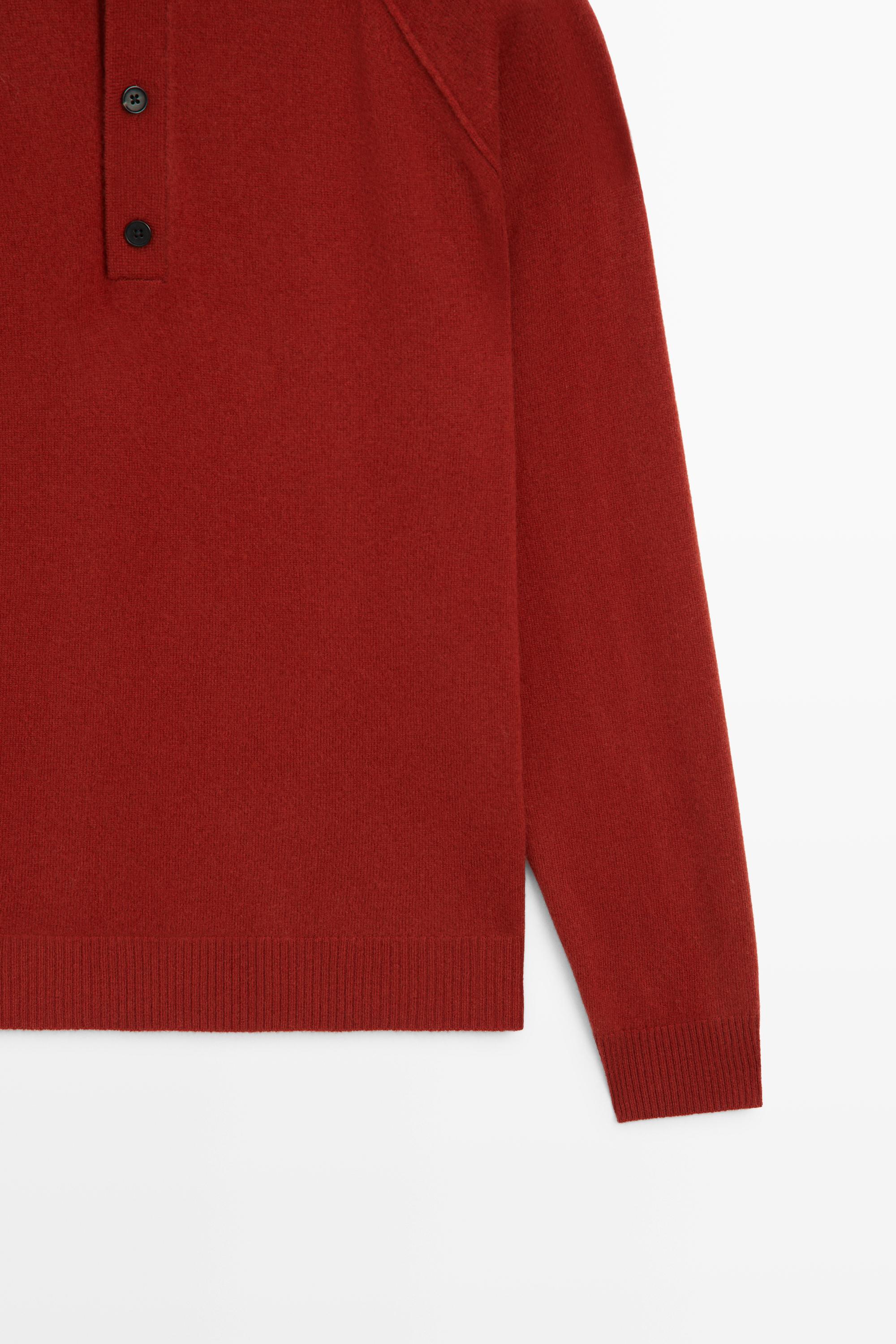Pull polo en maille 100 % laine