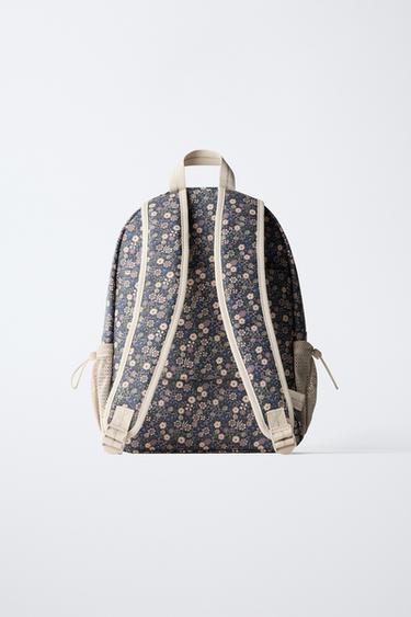 FLORAL SCHOOL BACKPACK - Blue by Zara - Image 4