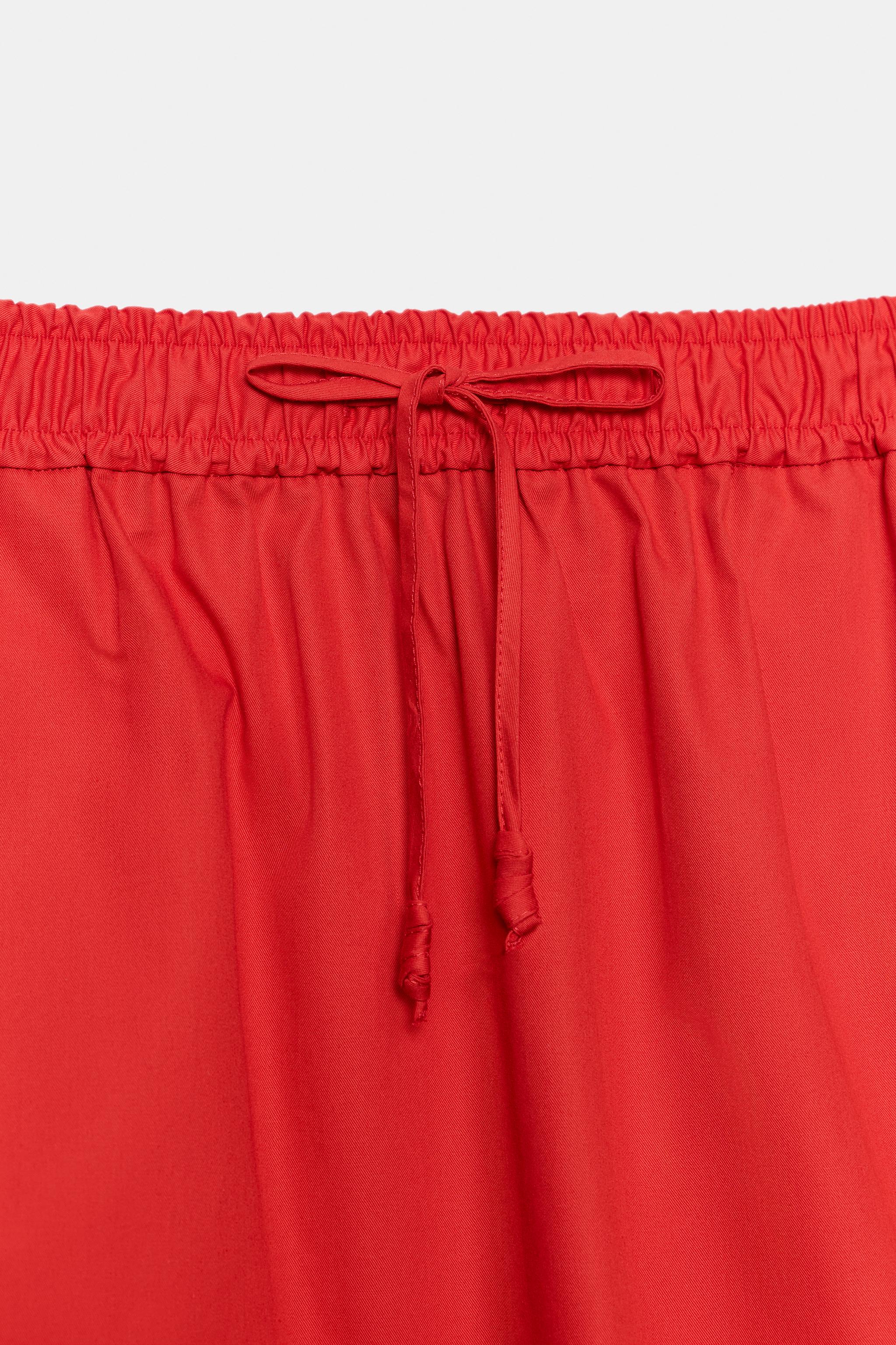 ZW COLLECTION POPLIN MIDI SKIRT