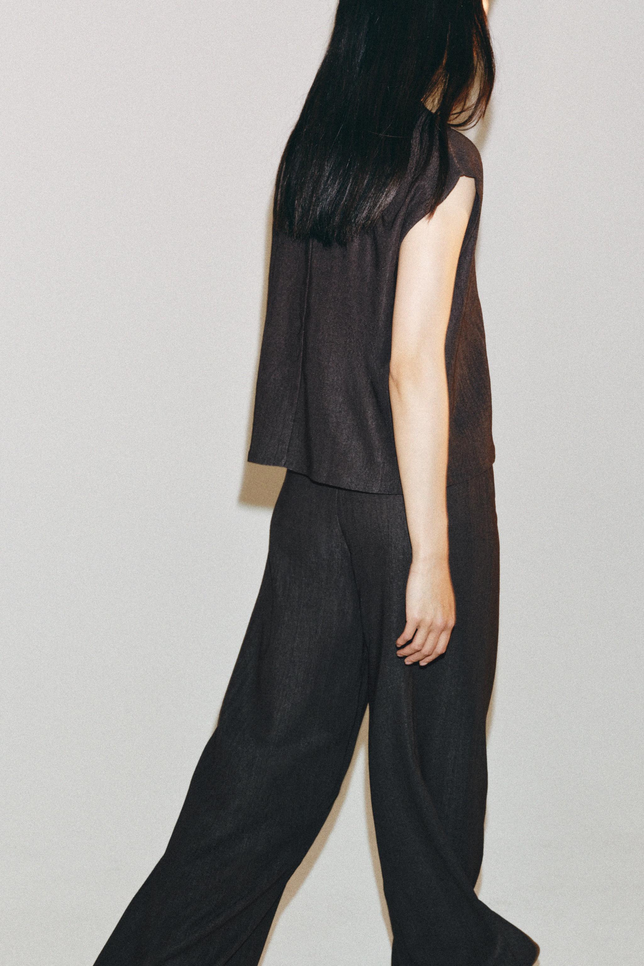Zara RUSTIC STRAIGHT LEG PANTS — фото 3