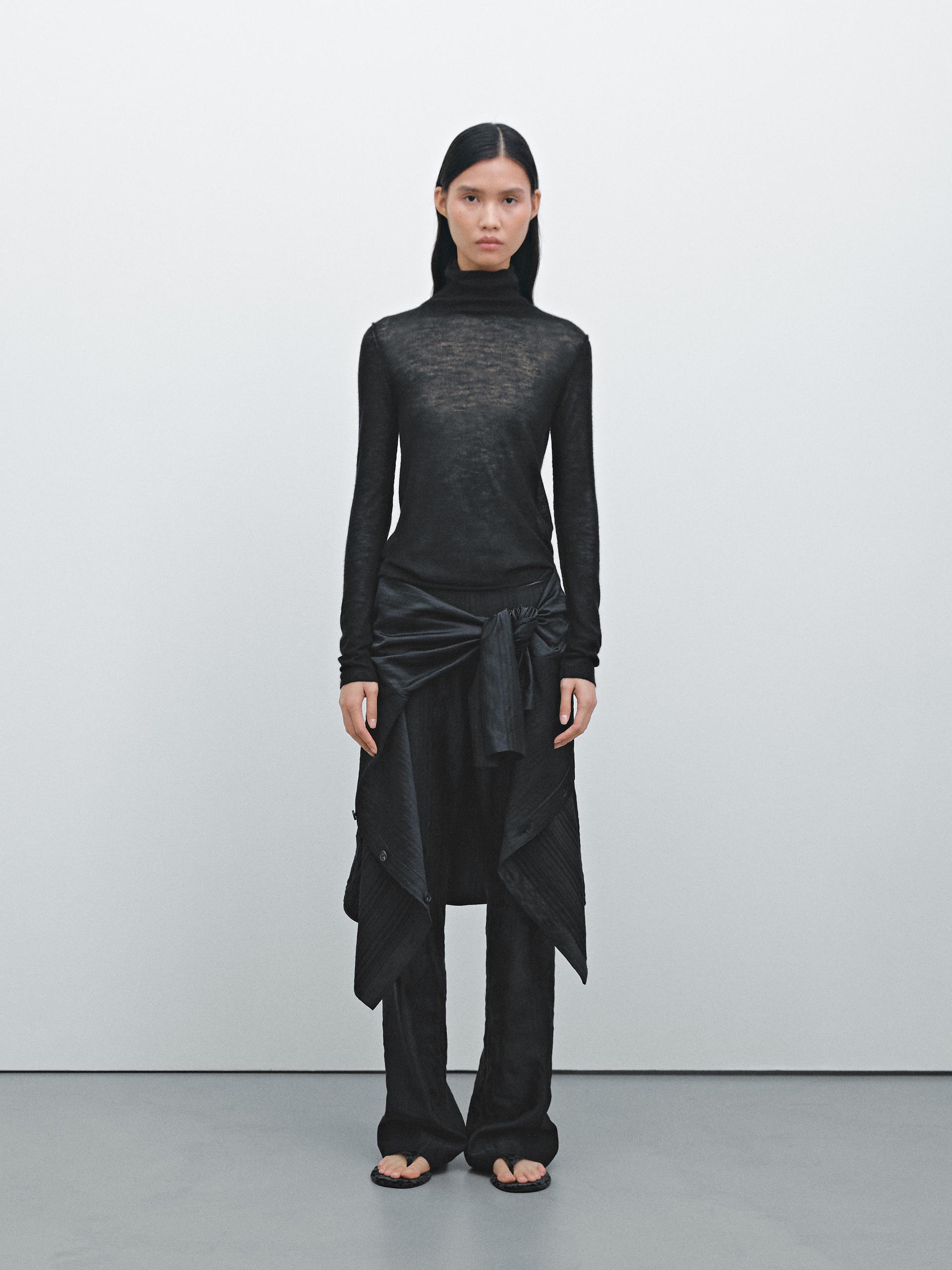 Turtleneck cashmere sweater - Limited Edition - Black | ZARA Canada