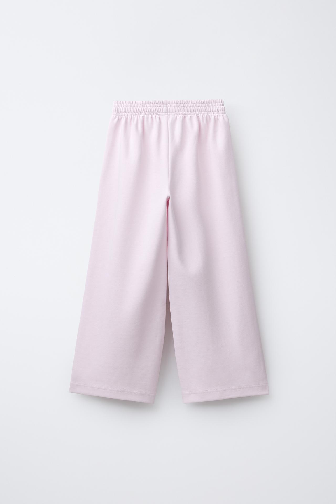 PANTALON INTERLOCK À JAMBES LARGES