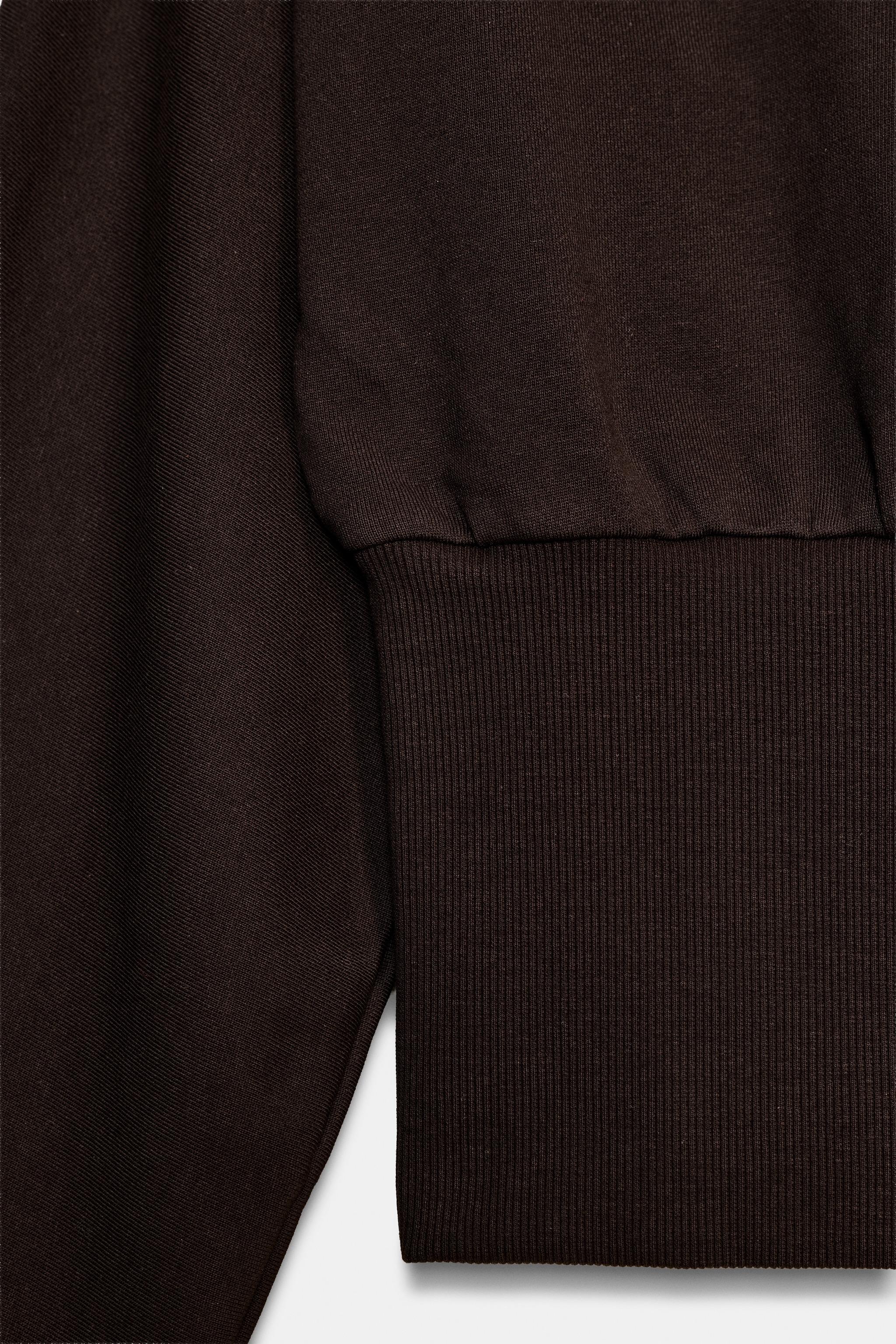 ASYMMETRIC COTTON SWEATSHIRT