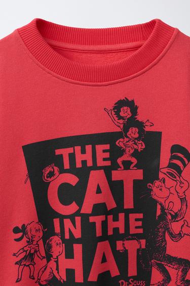 THE CAT IN THE HAT DR. SEUSS™ SWEATSHIRT - Red by Zara - Image 2